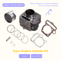 Complete 56MM Engine Cylinder Kit for YINXIANG YX140 140CC–Piston Ring Gasket Set. 