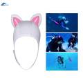 Scuba Diving Hood Cap 3mm Neoprene Hood Headgear Head Cover Thermal White Pink. 