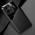 xprmy for Vivo Y22S/Y22 Phone Case Double Shell Leather Plexiglass Lens Protective Skin Texture Shell Anti Drop Back Cover. 