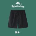 Design Diamond Pattern White Shorts Men's Fashion Brand Handsome Fifth Pants Men's Summer Hot Outdoor Wear Half-Piece Pants. 