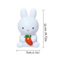 Love Carrot Ornament Battery Powered Silicone Bunny Bedroom Home Decor Atmosphere Breastfeeding  Light Table Light Nightlight Rabbit Desk Lamp. 