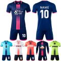 Soccer Jersey Set for Men Kids Soccer Tracksuit Jersey Kit Quick Drying Breathable Man Children Team Training Football Uniform. 