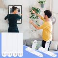 24 PCS Hanging Strips Damage Free Wall Hanging Strips Removable Adhesive Large Size Strips for Frame Hanging Home Decor. 