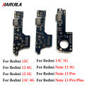 New For Xiaomi Redmi 12C 13C 12 4G 5G Note 13 Pro Plus USB Charging Dock Connector Port Board Flex Cable Repair Parts. 