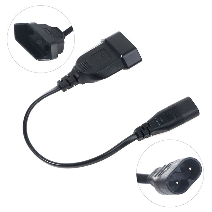 For%20PDU%20UPS%2025cm%20IEC320%20C8%20Male%20To%20Europe%20Schoko%20CEE7/16%20Outlet%20Female%20Socket%20Power%20Extension%20Cable%20-%20Image%208