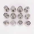 Russian Nozzles Tulip Set Cake Tool - 12 Pcs - Silver. 