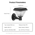 Outdoor Pillar Lights Solar Charging IP65 Waterproof Column Lamp Post Lights Courtyard Lamp Headlight Pillar Fence Post Garden lights For Courtyard Fence Column. 