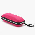 Square High-Sunglasses Case Anti-Pressure Sunglasses Case Black Zipper Honeycomb Water Cube Box. 