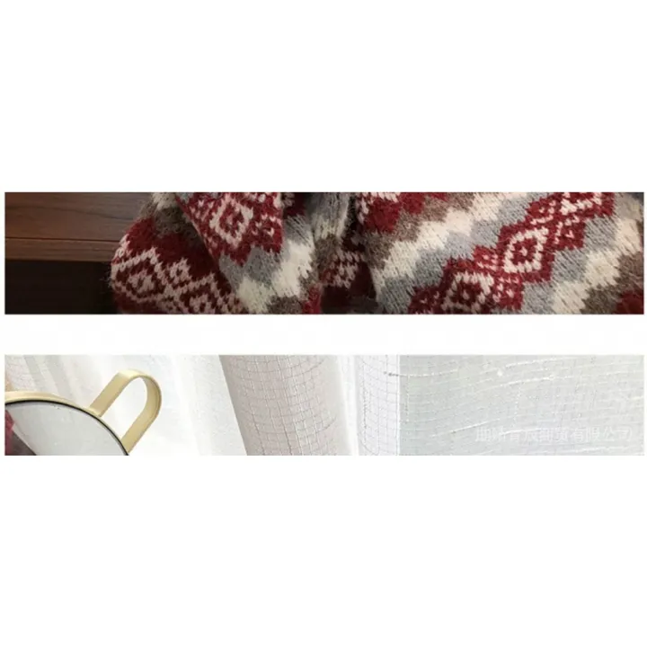 Retro%20Lazy%20Style%20Red%20Christmas%20Sweater%202024%20New%20Women's%20Loose%20Outer%20Wear%20Autumn%20and%20Winter%20Japanese%20Style%20Popular%20-%20Image%205