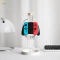 3 Tier Game Controller Holder Music Earphone Space Saving Organizer Easy to Install Adjustable White. 