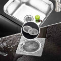 Stainless Steel Mesh Sink Strainer Kitchen Drain Food Slag Mesh Sink Filter Strainer Cleaner Bathroom Hair Catcher Stopper Plugs. 