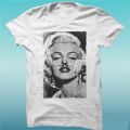 New Cotton T-shirt Marilyn Monroe Finger Mustache Moustache Gift Idea Road Up Adults Tshirt Casual Tee Shirt. 
