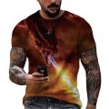 Men'S Summer Vintage Flame Dragon 3d Printed T-Shirt Stylish And Comfortable O Collar Short Sleeve Oversized Top. 