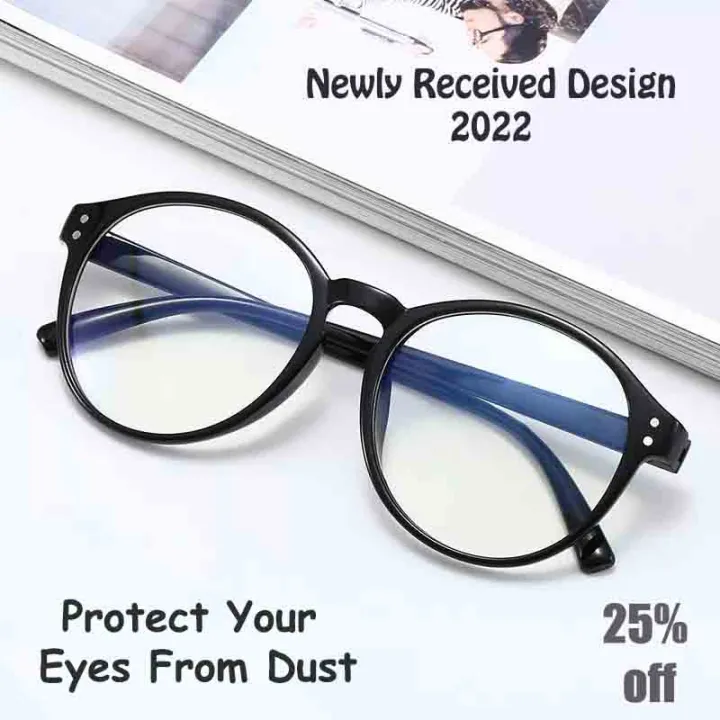Stylish Eye Wear for Men and Women Quality Filter clear lens Not Computer Glasses Not Blue Light Filter Glasses UV protection Not computer Glasses Not Cooling Glasses Frame For Men & Women reading glasses