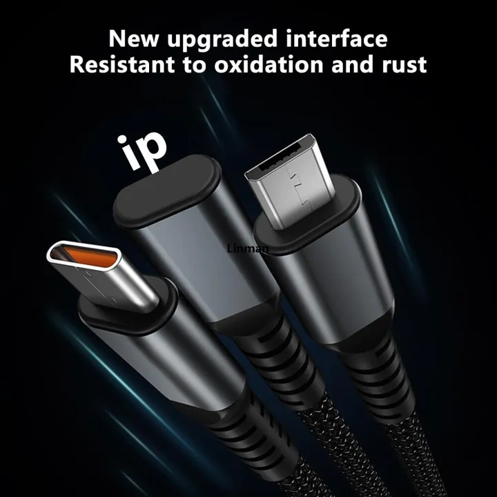 Linman%20Transparent%20Digital%20Display%20Luminous%20100w%20Charging%20Cable,%204FT%203%20in%201%20Charging%20Cable%20Multiple%20USB%20Cord%20Nylon%20Braided%20Charger,ComProfesional%20patible%20with%20IP/Type-C/Micro-USB%20for%20iPhone%20X%208%207%206%205%20Micro%20USB%20Type%20C%20durable%20Cable%20for%20Samsung%20Galaxy%20S9%20S8%20-%20Image%206