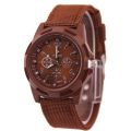 【Miga Plaza】Jam Tangan Wanita  Classic Men Women Sea Outdoor Fashion Belt Gemius Swiss Nylon Belt Military Watch. 