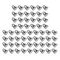 60 Pieces Enlarged Mouth Clip Clasp Olecranon Hook for Keychain Snap Hooks Outdoor Bag Black Color. 
