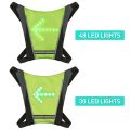 LED Turn Signal Bike Pack USB Rechargeable Reflective Backpack Attachment Clip with Remote Control LED Backpack with Direction Indicator Safety Light Bag Sports Vest for Cycling Running Walking Jogging. 