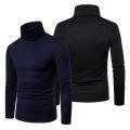 Yfashion Men hermal Cotton High Neck Sweaters Stretch urtleneck Shirt ops. 