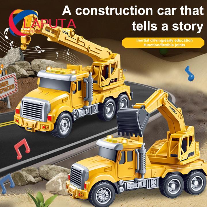 Excavator Toy with 360-degree Rotation Interactive Construction
