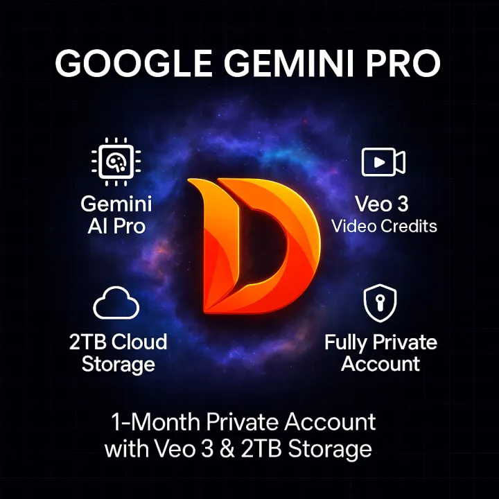 Google Gemini AI Pro + Veo 3 Video | Private 1-Month Account | 2TB ...