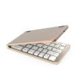 Foldable Wireless Bluetooth 3.0 Keyboard Ultra-thin Pocket Touchpad Chatpad for IOS Android Windows(Silver). 