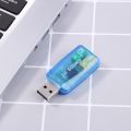 USB Adapter Microphone Speaker Audio Interface Sound Card 3D Audio Headset Microphone Adapter for PC Desktop. 