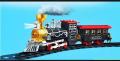CLASSIC SMOKE TRAIN SET WITH REALISTIC SOUNDS AND LIGHTS TOY FOR KIDS. 