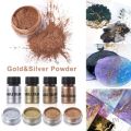 Handmade UV Resin Shimmer Gold&Silver Powder Jewelry Making Accessories Resin Dye Colorant Pearl Pigment Resin Filler. 