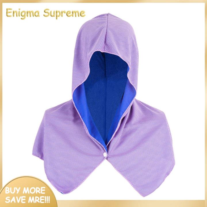 Enigma- Cool Hoodie Towel Ultra Soft Cooling Hoodie Towel for Instant Relief Uv Protection Quick Drying High Elasticity Perfect for Instant Cool Sweat Rag