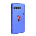 Carbon Fiber Texture Horizontal Flip TPU + PC + PU Leather Case with Card Slot For Asus ROG Phone 3 ZS661KS. 