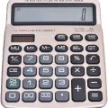 New Rose Gold 14 Digits Large key Desktop Calculator GTTTZEN CT-1156. 