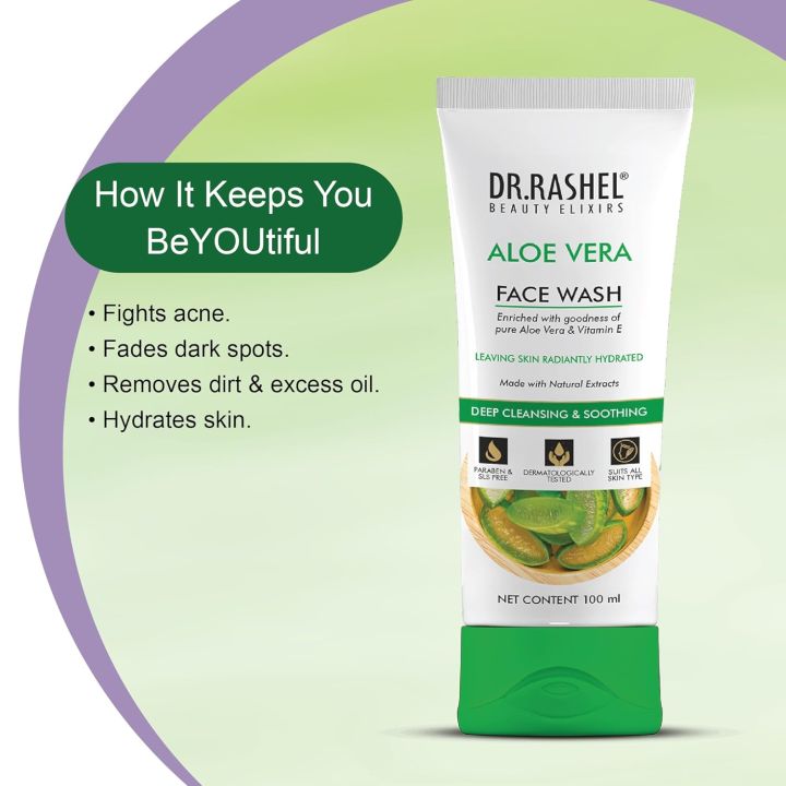 Dr.Rashel%20Aloe%20Vera%20&%20Vitamin%20E%20Face%20Wash%20100ml%20-%20Image%202