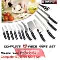 Kitchen Knife Set - 13 Pcs Miracle Blades. 