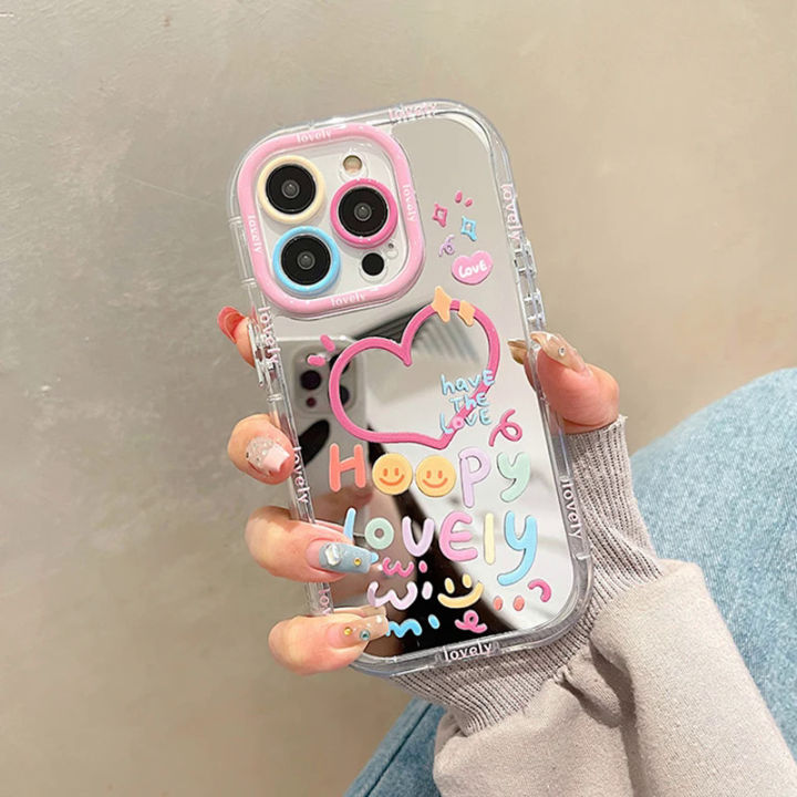 Lovely%20girl%20heart%20Mirror%20phone%20case%20for%20iPhone%2011%2012%2013%2014%2015%20Pro%20Max%20shockproof%20back%20cover%20-%20Image%205