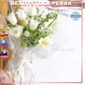 🇲🇾[ReadyStock]1pcs TRANSPARENT Waterproof Flower Wrapping Paper Bouquet Gift Florist Wrap Wrapper Kertas Pembalu. 