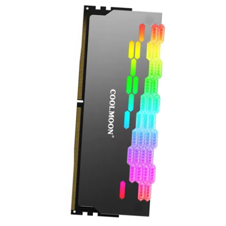RAM Memory Bank Heat Sink ARGB Colorful Flashing Light Heat Spreader ...