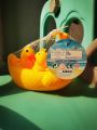 FAMILY DUCK(L)| Infinity needs| 4 Pcs Cute Rubber Duck Family Set for Baby Shower Squeak Fun Baby Floating Yellow Rubber Bath Duck Toys Fun Decoration Items. 