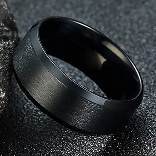 King%20Will%20Tungsten%20Wedding%20Ring%20-%20Matte%20Black/Silver,%206-10mm%20Sizes%20-%20Image%204
