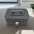 Cash Box with Lock Keepsake Metal Handle Money Box Portable Holder Storage Box Small Lockable Coin. 