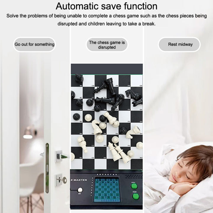 Electronic Chess Game Magnetic Chess Piece Sensory Board Screen Novice ...