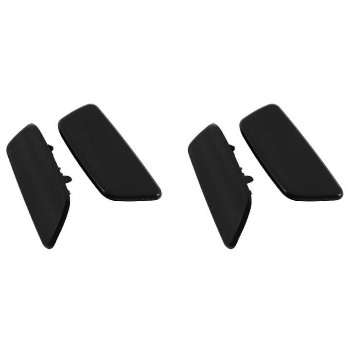 BRADOO 4x Front Bumper Headlight Water Spray Nozzle Cover Headlight Washer Nozzle Cap for Subaru Forester 2009-2012