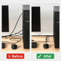 10pcs Reusable Cable Organizer Desk Wire Cable Tie Organizer Self Adhesive Cord Rope Holders Cord Protection Straps FUHENG. 