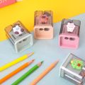Mini Cute Sharpener Pencil Small Lovely Cartoon Bear Bunny Stationary Pencil Sharpeners Portable Student Kawaii School Supplies. 