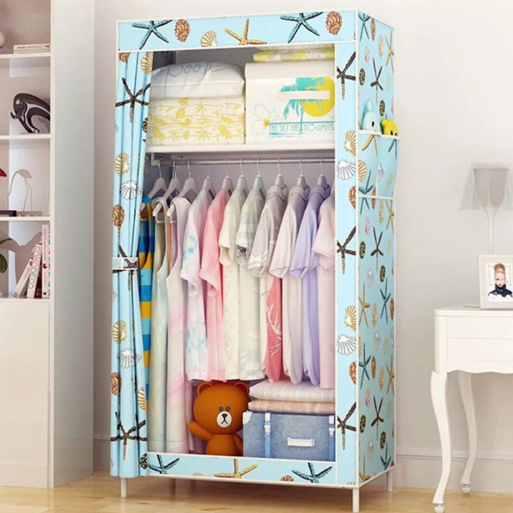 Non-woven Cloth Wardrobe Folding Portable Clothing Storage Cabinet Dustproof Cloth Closet Simple Bedroom Multipurpose