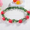 Sweet Girls Women Bridal Rose Flower Crown Headband Wreath Party Wedding Bridal Garland Hairband Headwear. 