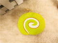 【GlobalTrendz】Kuutti Squishy Kawaii Medium Size Scented Swiss Roll Cake Squishy Slow Rising Green Pink Chocolate White Yellow Squishies Straps. 