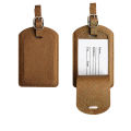 New Style High Quality PU Leather Luggage Tags Suitcase ID Addres Holder Baggage Tag Portable Label Travel Accessories Luggage Tag. 