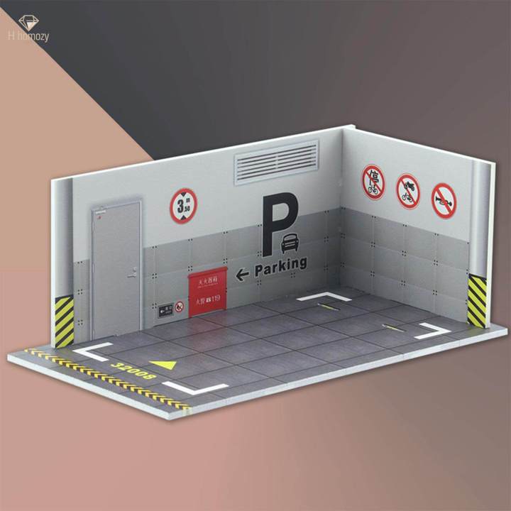 1/32 Parking Lot Model Car Diecast Garage Underground Garage for Collection