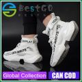 【BestGO】Fashion Men High Top Shoes Black White Sneakers New Man Sport Shoes Soft Lightweight Kasut lelaki. 